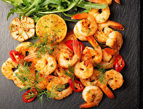 میگو-با-سبزیجات